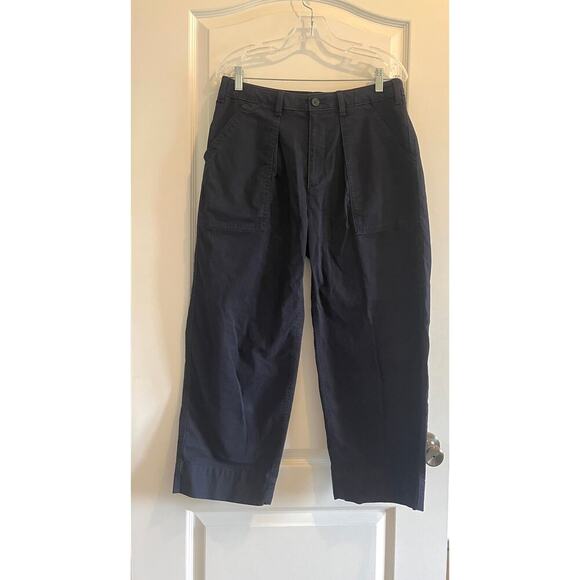 Banana Republic Authentic Chino Barrel Pant in Preppy Navy - Picture 3 of 8